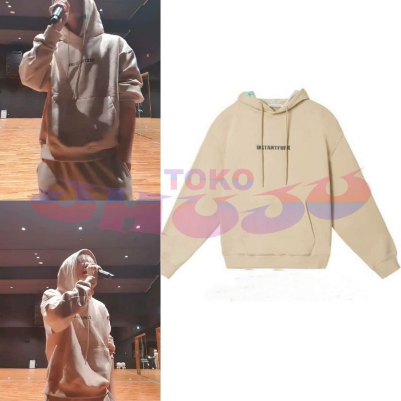 Taehyung Taehyung Moa style Instantpunk Hoodie Jumper jacket พร้อมโลโก้ตรงกลาง