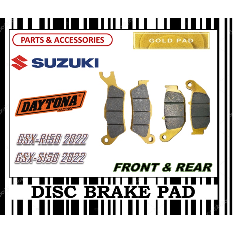 ชุดผ้าเบรค SUZUKI FR0NT & REAR DAYTONA TYPE GOLD