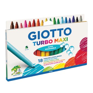 ปากกาเมจิกแท่งใหญ่ 18 สี GIOTTO - Turbo Maxi Markers
