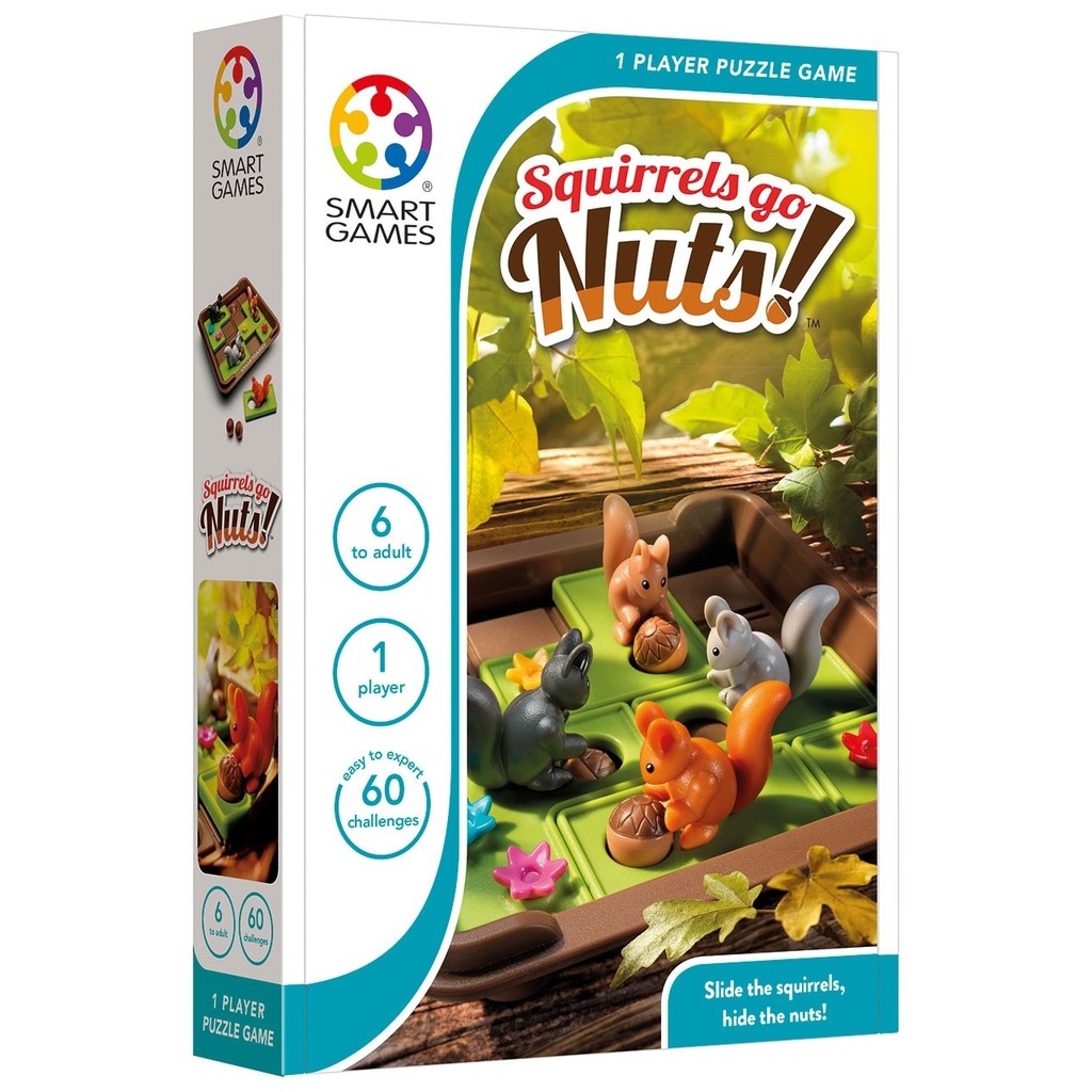 SMART GAMES, Squirrels Go Nuts ของเล่นฝึกสมอง เสริมเชาว์ สำหรับเด็ก 6 ปีขึ้นไป