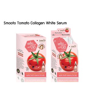 (กล่องx6ซอง) สมูทโตะ โทเมโท คอลลาเจน ไวท์ เซรั่ม Smooto Tomato Collagen White Serum 10 กรัม