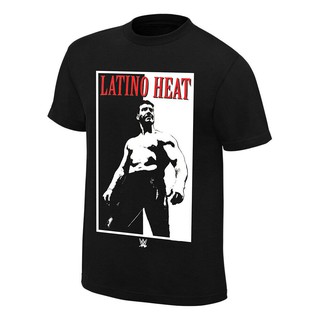 เสื้อยืดผ้าฝ้ายพิมพ์ลายขายดี เสื้อยืดผ้าฝ้าย 100% พิมพ์ลาย Wwe Eddie Guerrero "Addicted To The Heat" โอเวอร์ไซซ์ ของขวัญ