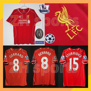 เสื้อกีฬาแขนสั้น ลายทีมลิเวอร์พูล 14/15 2014 2015 GERRARD 8 STURRIDGE 15 ชุดเหย้า