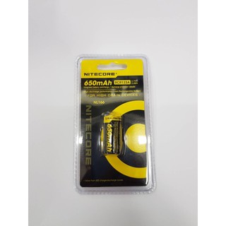 ถ่านไฟฉาย Nitecore NL166 16340 650mAh 1ก้อน