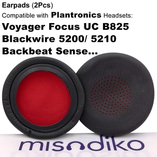 Misodiko แผ่นครอบหูฟัง แบบเปลี่ยน สําหรับ Plantronics Voyager Focus UC B825 Blackwire 5220 5210