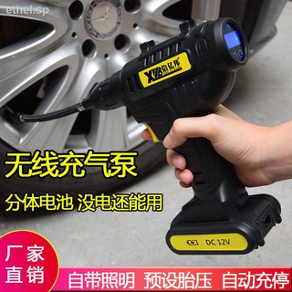 ™Xinyibang ไร้สายรถปั๊มลมรถยนต์ไฟฟ้าแบบพกพายางปั๊มลมมัลติฟังก์ชั่ inflator