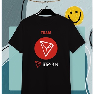 To the Moon 🚀🌕 TRON เสื้อยืดลายเหรียญคริปโต  Cryptocurrency  ผ้า Cotton 💯 ใส่สบาย สีสันสดใส สกรีนแบบ DTG