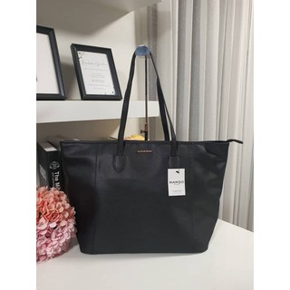 กระเป๋าสะพายไหล่ MANGO TOUCH SAFFIANO TOTE BAG กระเป๋าใบใหญ่ ดีไซน์เรียบสวยหรู