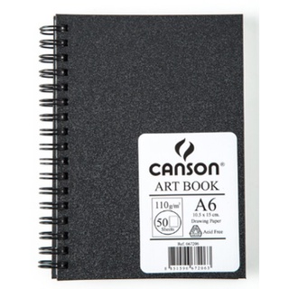 (KTS)สมุดสเก็ตซ์ CANSON ART BOOK ขนาด A6 หนา 110 แกรม บรรจุ50 แผ่น -667206