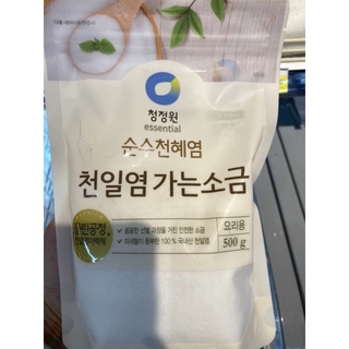 เกลือบริโภค ไม่เสริมไอโอดีน ( ตรา ซองจองวอน ) 500g. Natural Fine Salt ( Chungjungon Brand )