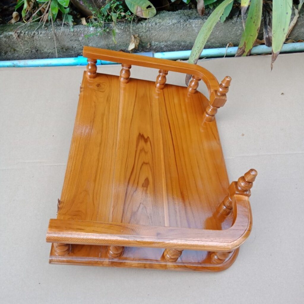 หิ้งพระ หิ้งพระไม้สัก หิ้งพระแขวนผนัง 50cm