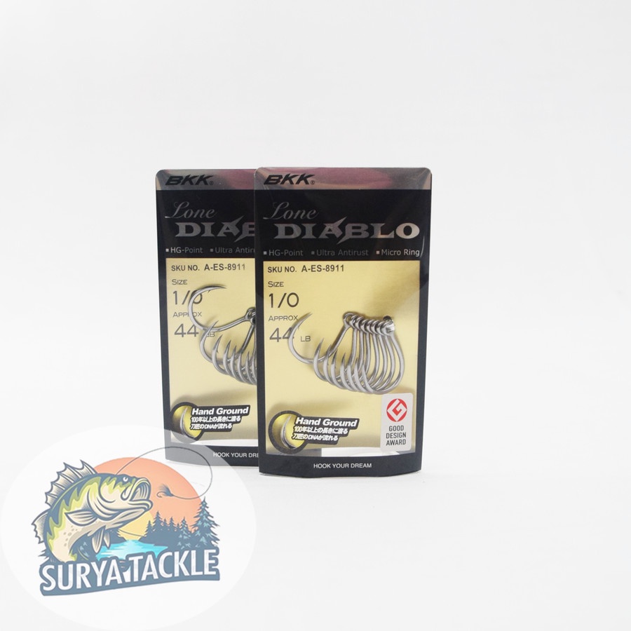 BKK Lone Diablo 89 Hook ขนาด 1/0 44lb