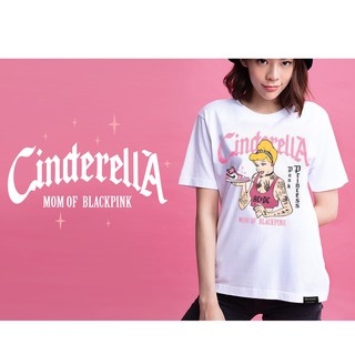 เสื้อยืดลาย รุ่น Cinderella ขาว ( ลิขสิทธิ์แท้ ) แขนสั้น เสื้อยืดชาย เจ้าหญิง  M L XL 2XL  TS