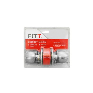 ลูกบิดห้องน้ำ FITT 587 ฝาเล็ก หัวกลม STAINLESS STEEL | FITT | 587SS-BK ฝาเล็ก ลูกบิดประตู มือจับประตู ประตูและหน้าต่าง ล