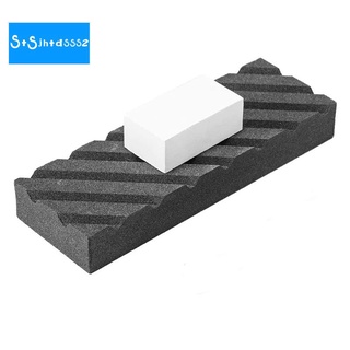 Dual Grit Coarse/Fine Flattening Stone Set - Two Sharpening Stones Flattener - Whetstone Fixer with Grooves