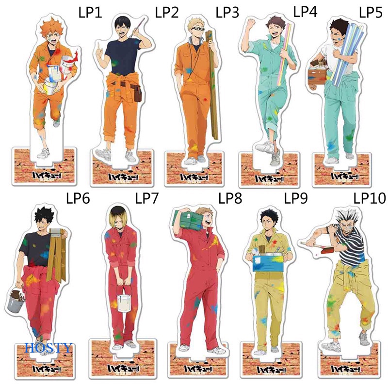 Hosty โมเดลฟิกเกอร์ตั้งโต๊ะ Haikyuu Hinata Shoyo Kageyama Kenma Oikawa ขนาด 15 ซม. สําหรับตกแต่ง