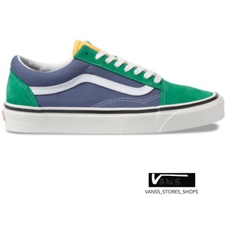 VANS OLD SKOOL 36 DX OG ANAHEIM EMERALD OG NAVY SNEAKERS สินค้ามีประกันแท้