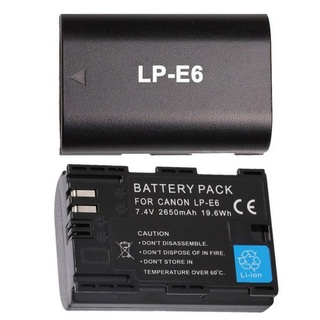 แบตเตอรี่ LP-E6 2650mAh for canon EOS 5D MK III 5D MK II 6D 7D 70D 60D #119