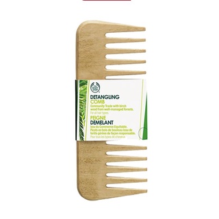 หวีไม้ The body shop Detangling comb Made in Russia