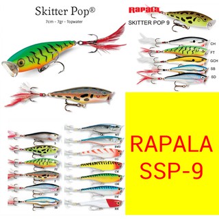 โปรพิเศษ เหยื่อปลอม RAPALA SURFACE SKITTER POP (SSP-9) ขนาด 9 cm น้ำหนัก 14 g สินค้ามีจำนวนจำกัด