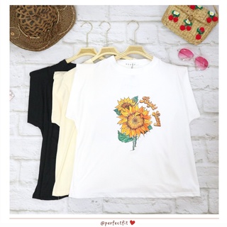 Perfectfitstyles : เสื้อยืดผ้าคอตตอล ลายแฟชั่น ทรงโอเวอร์ไซส์ (T4)