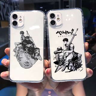 เคสโทรศัพท์มือถือ แบบใส ลายการ์ตูนอนิเมะ Berserk Guts Gatsu Sacrifice Zodd สําหรับ Iphone 13 Mini 6 7 Plus 8 X XS 11 12 Pro Max