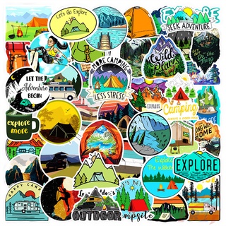 ❉ Outdoor Hiking Adventure Travel Series 03 สติ๊กเกอร์ ❉ 50Pcs/Set Waterproof DIY Fashion Decals Doodle สติ๊กเกอร์