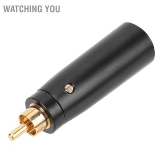 Watching You Audio Adapter RCA Connector Male Guitar Microphone Cable Zinc Alloy Converter LZ1172G