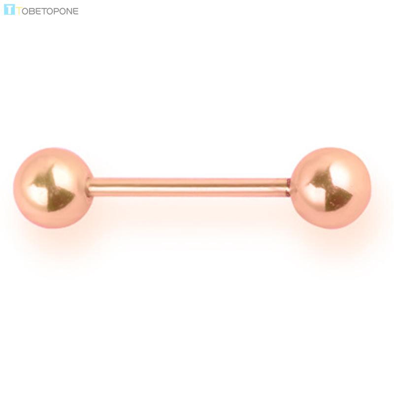 Rainbow Nipple Bar Simple Tongue Bars Nipple Piercing Gold Nipple Rings