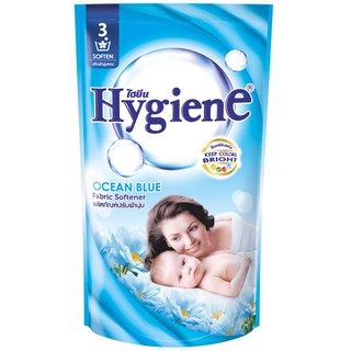 ✨ขายดี✨ ไฮยีน น้ำยาปรับผ้านุ่ม สีฟ้า 600 มล. Hygiene Fabric Softener Ocean Blue 600 Ml