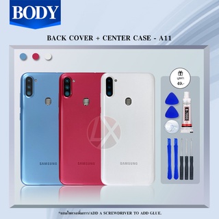 บอดี้ Body（ฝาหลัง+ เคสกลาง）Samsung A11 / SM-A115