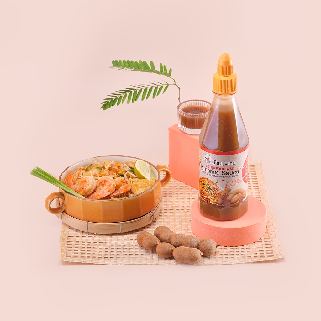 บ้านมะขาม - ซอสมะขามปรุงรส 485 กรัม ซอสปรุงรส เครื่องปรุง