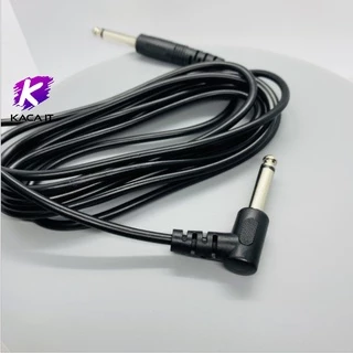 สายแจ็คกีตาร์ไฟฟ้า หัวงอ หัวแจ็ค 6.35mm electric guitar jack cable ยาว 1.5 / 3 / 5 10 เมตร