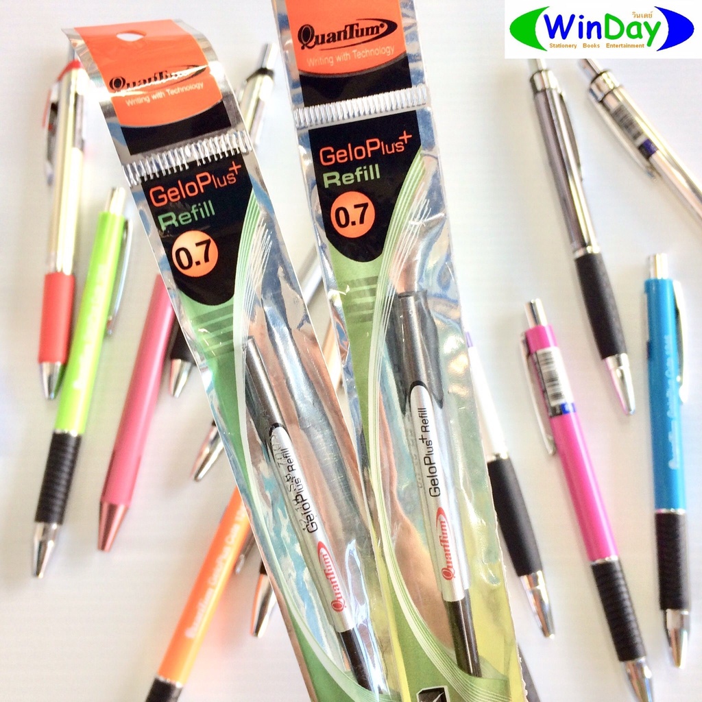 ไส้ปากกา Quantum ไส้ปากกา ปากกาลูกลื่น เจลโล่พลัส 0.7 มม.