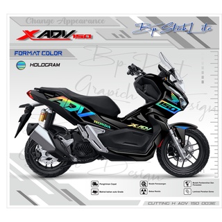 สติกเกอร์ติดตกแต่งรถจักรยานยนต์ ADV 150-CUTTING STICKER ADV 150-CUTTING STICKER ADV 150-LIST Of HONDA ADV 150-SPECIAL EDITION BODY BP.03 E