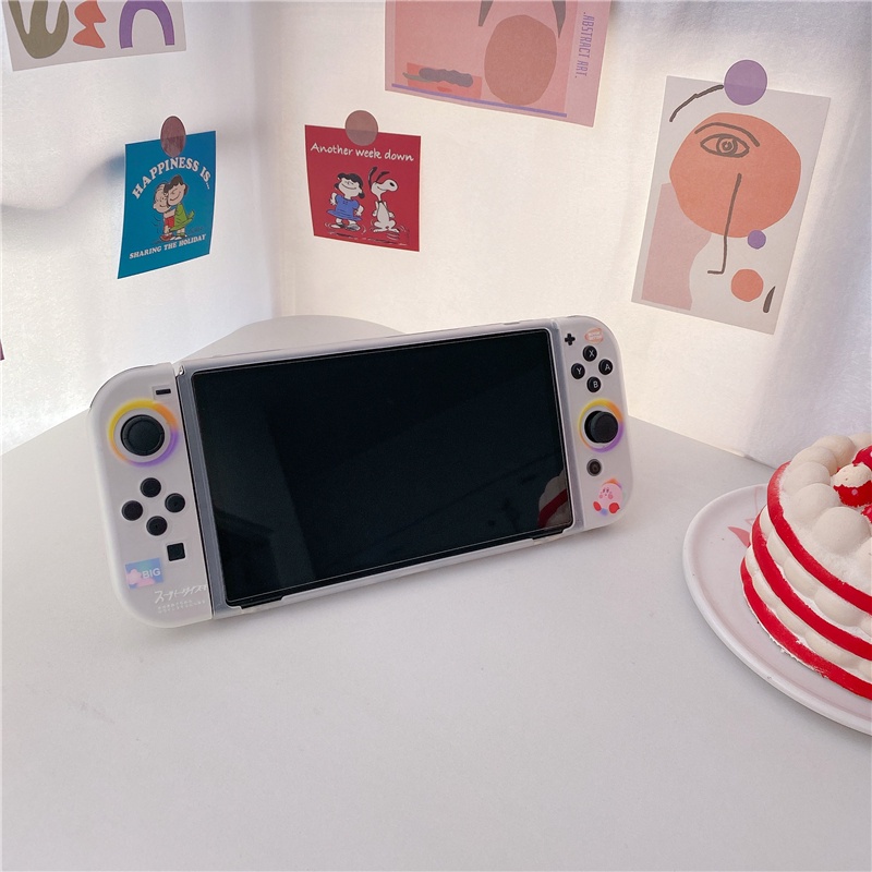 เคสซิลิโคน TPU แบบนิ่ม ลายการ์ตูนน่ารัก สําหรับ Nintendo Switch OLED