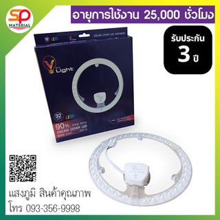 (ประกัน 3 ปี ออกบิลVatได้) หลอดไฟกลม LED  V-Light (วี-ไฟว์-ไลท์) รุ่น Ceiling Kit แสงDaylight 6500K