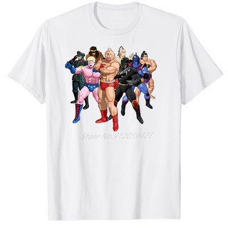 [COD]ขายดี เสื้อยืดลําลอง แขนสั้น พิมพ์ลาย Kinnikuman Robin Terryman Ramenman Wars man Brocken Jr. กราฟฟิคอนิเมะ overd h