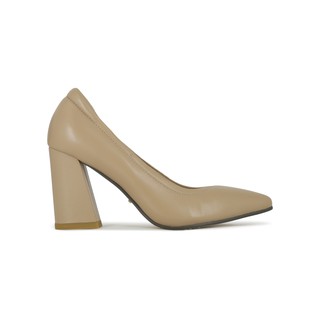 SHU CELEB HEELS 3.5" RETRO HEELS - NUDE รองเท้าส้นสูง