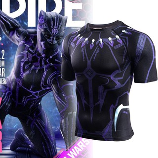 🐱‍👓🤴เสื้อยืด(แขนสั้น)ผ้า Spandex BLACK PANTHER : Avengers Infinity Wars💯