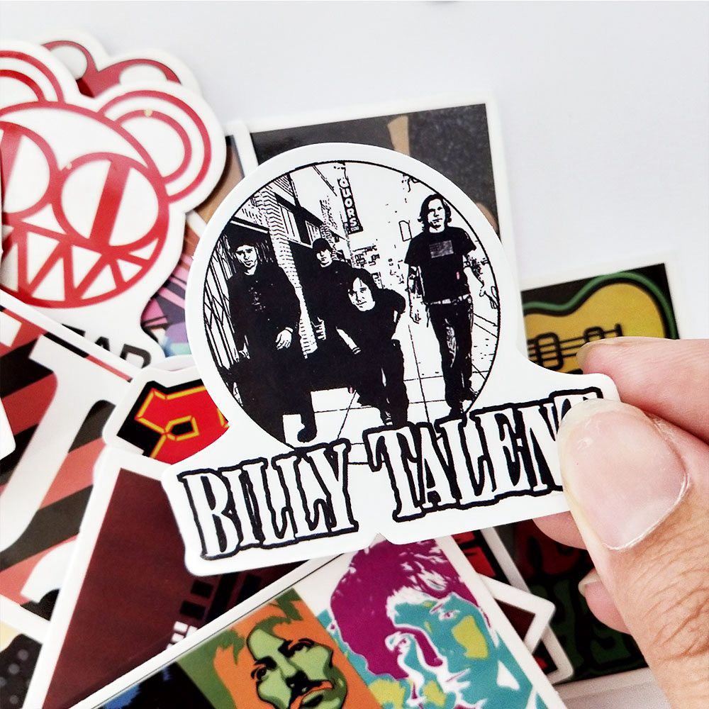 สติ๊กเกอร์ลาย Hip Pop Rock Band กันน้ําสําหรับตกแต่ง 52 ชิ้น ราคา ถูกที่สุด ดีลบีเคเค แกลเลอรีภาพที่ 5