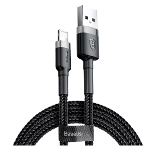 Baseus Cafule สายชาร์จ 2.4A USB To LN สายไนลอนถัก ทนทาน สําหรับ โทรศัพท์มือถือ แท็บเล็ต