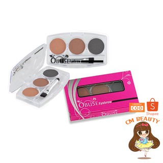 เขียนคิ้วฝุ่นตลับ 3 เฉดสี Obuse Eyebrow 6g โอบิวซ์ อายโบร