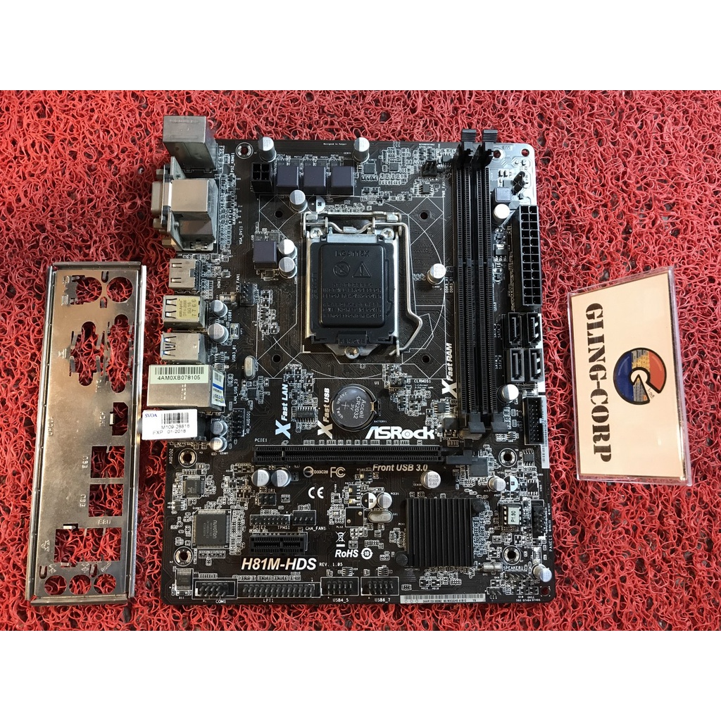 MAINBOARD INTEL LGA1150 ASROCK RAM 2 SLOT - H81M / H91M
