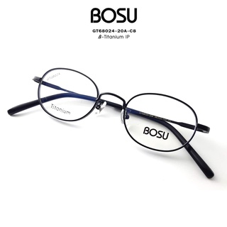 กรอบแว่นตา BOSU รุ่น GT68024-20A-C8 สีดำ วัสกุ Titanium น้ำหนักเบา ใส่สบาย