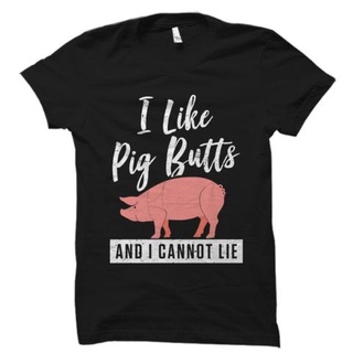 เสื้อยืดผู้ชาย GILDAN เสื้อยืด พิมพ์ลาย I Like Pig s And I Cannot Lie สําหรับผู้ชาย และผู้หญิง S-5XL