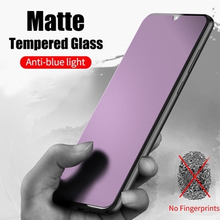 ฟิล์มกระจกเต็มจอฟิล์มกันรอยหน้าจอสําหรับ No Fingerprint Matte Tempered Glass For Xiaomi Mi POCO X3 NFC X2 Pro X2Pro X3NFC X3Pro Frosted Screen Protector Full Cover Glue Coverage Protective Film 9H Anti Blue Purple Ligth