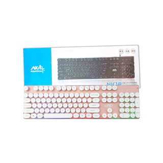 Keyboard Computer USB รุ่น NK18 มีไฟ แป้นอังกฤษ