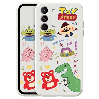 เคสโทรศัพท์มือถือ ลายการ์ตูน Toy Story น่ารัก สําหรับ Samsung Galaxy S21 + Plus 5G Ultra NOTE20 Ultra S10E Lite Plus Phone Casing  Silicon Fashion Camera Lens Protector Full Cover simple Liquid silicone Cases