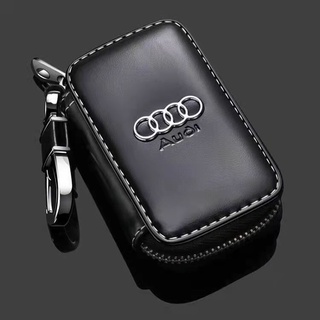 เคสกุญแจรีโมทรถยนต์ แบบหนัง อุปกรณ์เสริม สําหรับ Audi A1 A3 A4 A5 Q7 A6 C5 C6